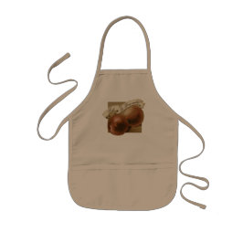 Tablier Enfant Peaches Vintages personnalisées Retro Fruit Old Sc