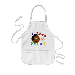 Tablier Enfant Peaux foncées Filles Visage Peinture Apron
