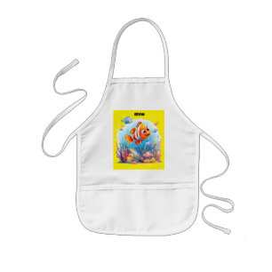 TABLIER ENFANT PÊCHES COLORÉES POUR