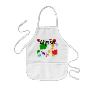 Tablier Enfant Peinture Splats Apron personnalisé pour enfant