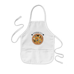 Tablier Enfant Peppurrroni Pizza (avec texte) Aéron pour enfants