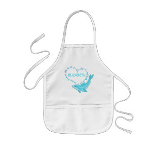 Tablier Enfant Personnalisé Dolphin Heart