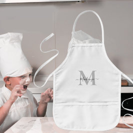 Tablier Enfant Personnaliser le nom du monogramme Ajouter une cou
