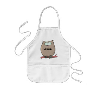 Tablier Enfant Personnaliser un hibou,<TEXT>