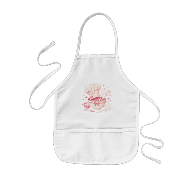 Tablier Enfant Petit bakery cooking club coquette  (Devant)