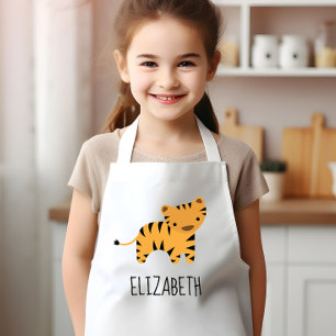 Tablier Enfant Petit Tigre mignon Personnalisé