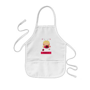 Tablier Enfant Petite tablier personnalisé par fille mignonne de