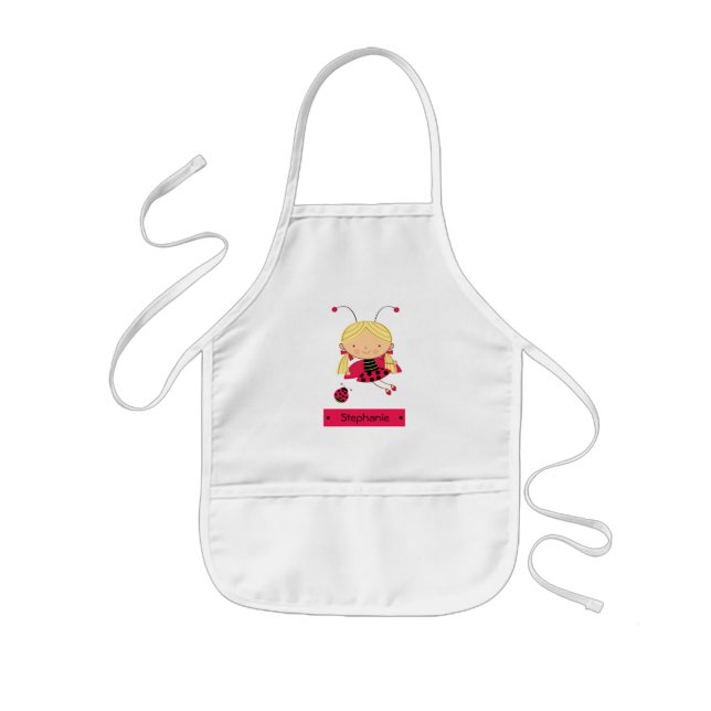 Tablier Enfant Petite tablier personnalisé par fille mignonne de (Devant)