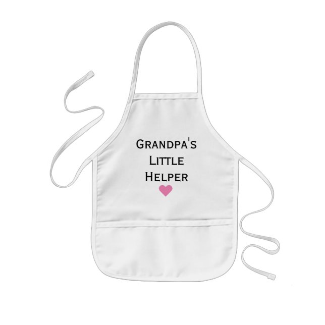 Tablier Enfant Petits-enfants aidants de grand-père (Devant)