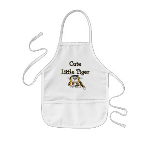 Tablier Enfant Petits T-shirts et cadeaux mignons de tigre