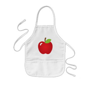 Tablier Enfant Pomme rouge