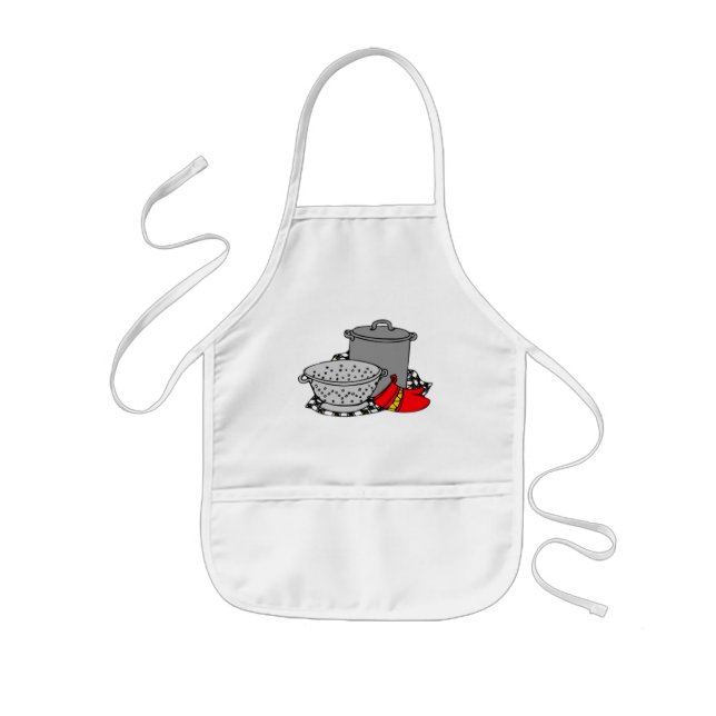 Tablier Enfant Pot et tamis de cuisine (Devant)