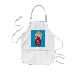 Tablier Enfant Princesse Apron de grande soeur