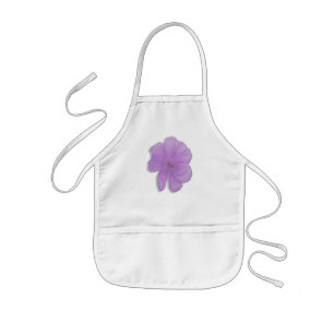Tablier Enfant Punch violet / Fleur PopArt