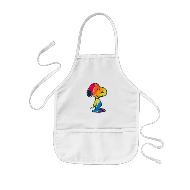 Tablier Enfant Rainbow Snoopy (Devant)