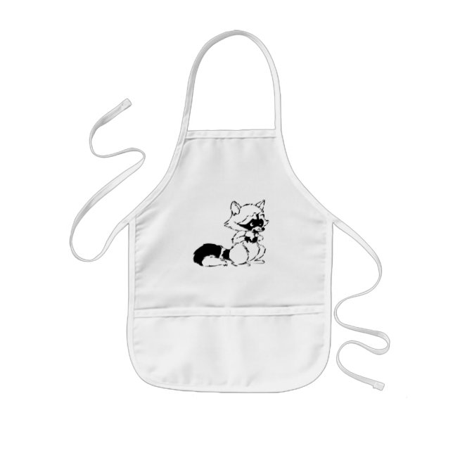 Tablier Enfant Raton laveur astucieux (Devant)