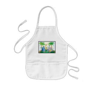 Tablier Enfant Sédère Dinosaure Apron Pour Enfants Pâques