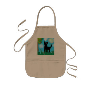 Tablier Enfant Sérieux chat 