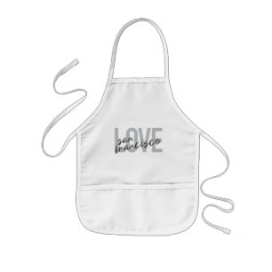 Tablier Enfant Simple, moderne, design urbain Love San Francisco
