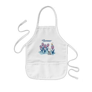 Tablier Enfant Snoopy d'arachides et Fleur de bois Ajouter Votr