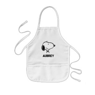 Tablier Enfant Snoopy Smile Giggle Laugh Ajouter Votre Nom