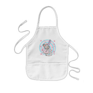Tablier Enfant Souris 3e anniversaire T-shirts et cadeaux
