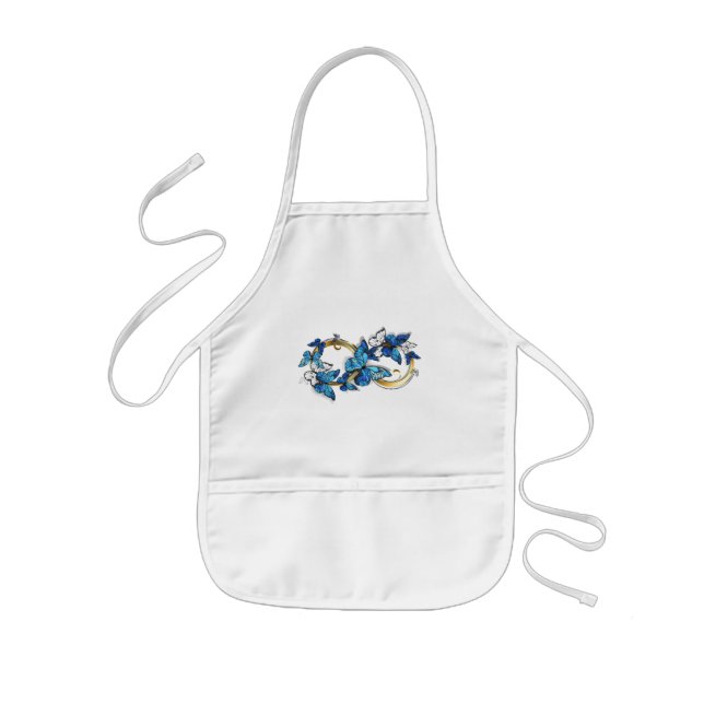 Tablier Enfant Symbol Infinity of Blue Morpho Butterflies (Devant)