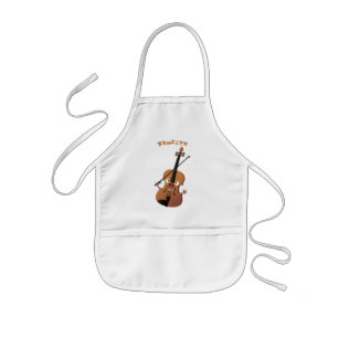 Tablier Enfant Sympa drôle violon personnage de dessin animé
