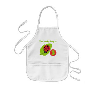 Tablier Enfant T-shirts et cadeaux 3e anniversaire Lucky Bug