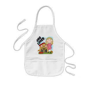 Tablier Enfant T-shirts et cadeaux Amoureux de les chiens Blond G