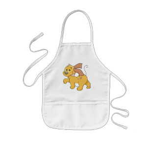 Tablier Enfant T-shirts et cadeaux heureux de chien de Brown