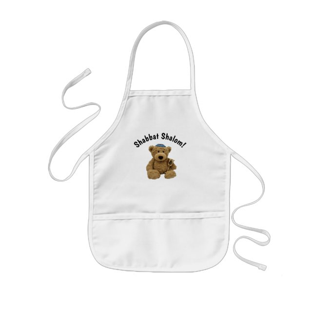 Tablier Enfant Tabbat Shalom Teddy Bear Apron (Devant)