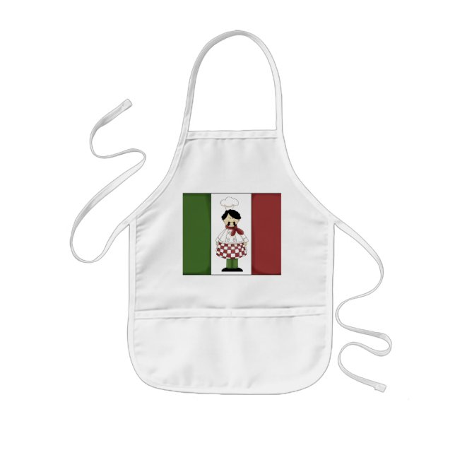 Tablier Enfant tablier cuisine enfant Chef italien (Devant)