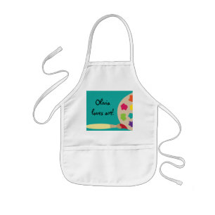 Tablier Enfant Tablier de chemise d'artiste de palette d'art