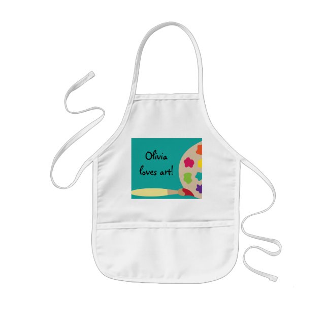 Tablier Enfant Tablier de chemise d'artiste de palette d'art (Devant)