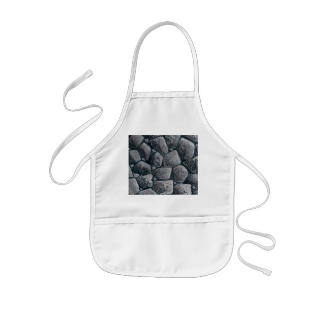 Tablier Enfant tablier de cuisinier pour enfants au charbon (Devant)