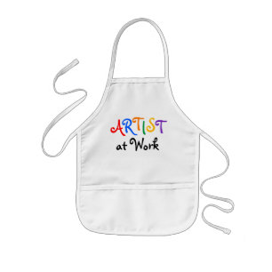 Tablier Enfant Tablier de l'art de l'enfant : "ARTISTE au travail