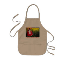 tablier pour enfants. Bonne fête des mères.