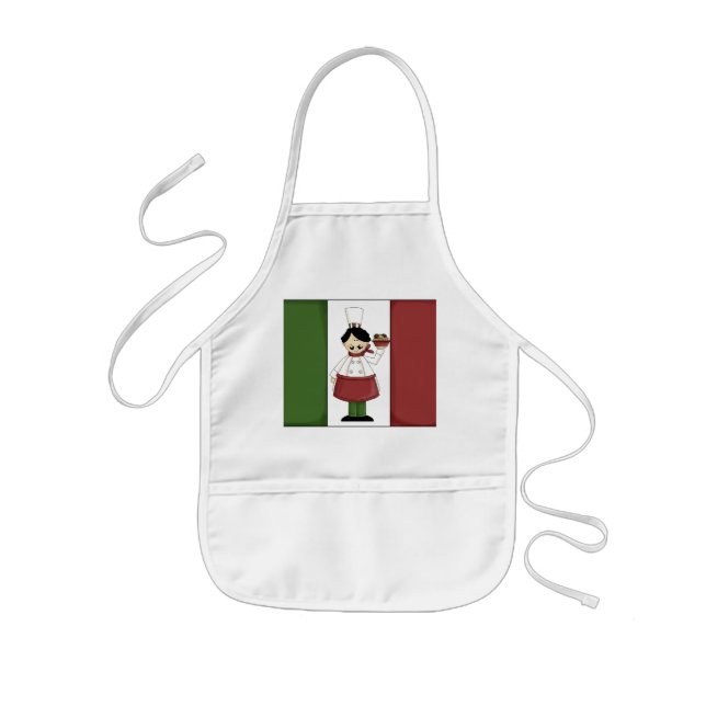Tablier Enfant Tablier pour enfants de chef italien (Devant)