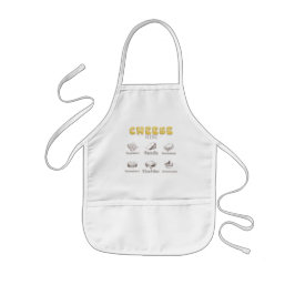 Tablier Enfant Tout sur les types de fromage Menu Apron pour enfa