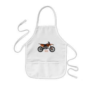 Tablier Enfant Vélo droit hors route moto / motocross dessin anim