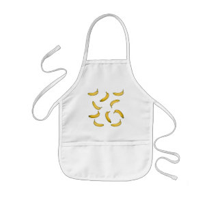 Tablier Enfant Version de croquis de motif Banana