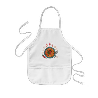 Tablier Enfant Warm Spicy Curry Food Art