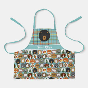 Tablier Enfants mignonette Felt Bois Animaux