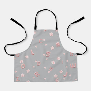 Tablier Enfants mignons ABC Alphabet flower Enfants B2S