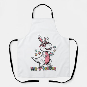 Tablier Enfants Pâques Dino Lapin Œuf A Saurus Trex Lapin