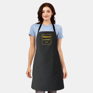 Tablier Entreprise personnalisée noire moderne sur mesure
