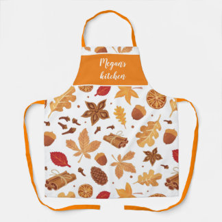 Tablier Épices Citrouilles Thanksgiving et automne Apron