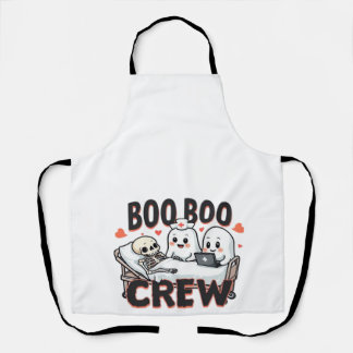 Tablier Équipage Boo Boo Mignon Halloween Infirmière Fantô