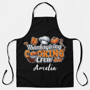 Tablier Équipage de Cuisine de Thanksgiving d'automne   Fê
